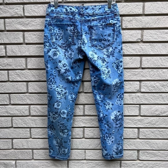 Seven7 Floral Ankle Length Skinny Jeans 6P - Picture 7 of 13